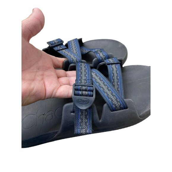 Chaco Men's Chillos Slide Size 12M Multicolor Sandals Hiking Outdoor Wide Strap - Picture 6 of 7